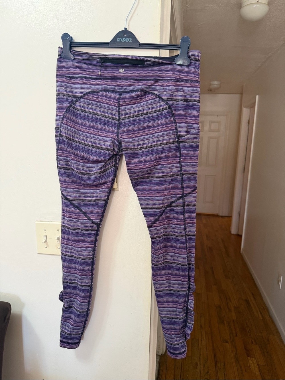 lululemon athletica Kids Purple Striped Performance Leggings